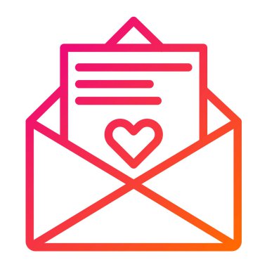 Kartpostal Vektörü Simge Tasarımı İllüstrasyonu