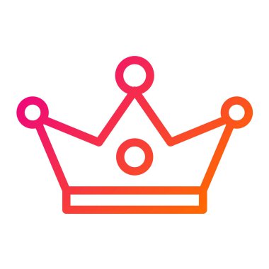 Crown Vektör Simgesi Tasarım İllüstrasyonu