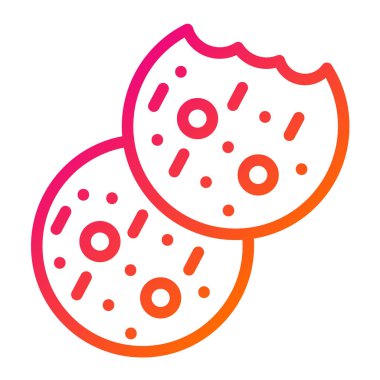 Çerezler Vektör Simgesi Tasarım İllüstrasyonu