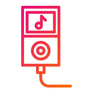 Quaver Vektör Simgesi Tasarım Çizimi