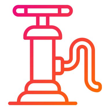 Hava pompası Vektör Simgesi Tasarım İllüstrasyonu