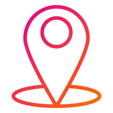 Pin Vektör Simgesi Tasarım Çizimi