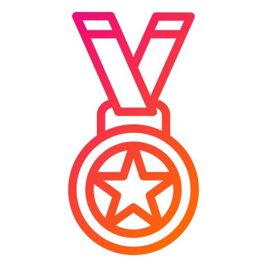 Madalya vektör tasarım illüstrasyonu