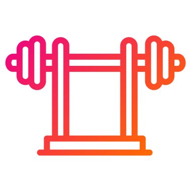 Ağırlık Kaldırma Vektörü Simgesi Tasarım İllüstrasyonu