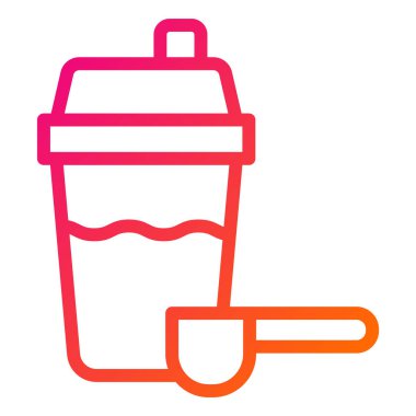 Protein Sarsıcı Vektör Simgesi Tasarım İllüstrasyonu