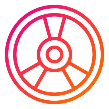 Ağırlık Tabağı Vektör Simgesi Tasarım İllüstrasyonu