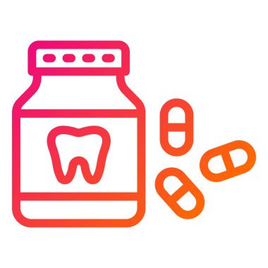 İlaç Vektörü Simgesi Tasarım İllüstrasyonu