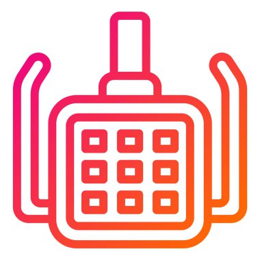 Diş Işığı Vektörü Simgesi Tasarım Çizimi