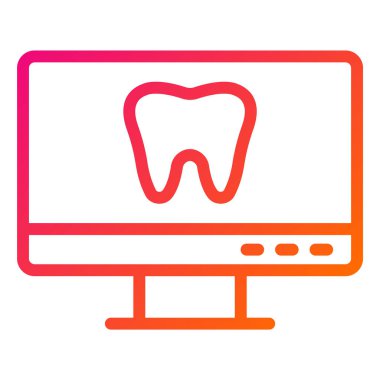 Masaüstü Vektör Simgesi Tasarım İllüstrasyonu