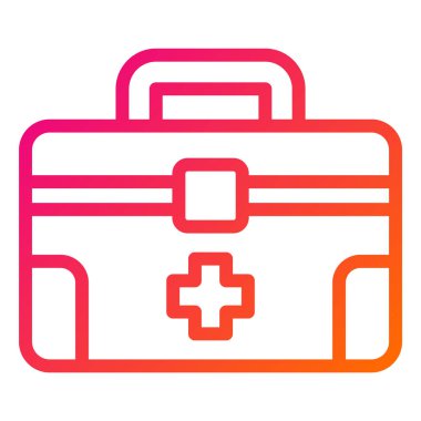 İlk Yardım Kiti Vektör Simgesi Tasarım İllüstrasyonu