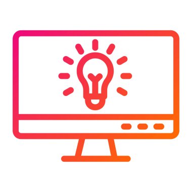 Fikir Vektörü Simgesi Tasarım İllüstrasyonu