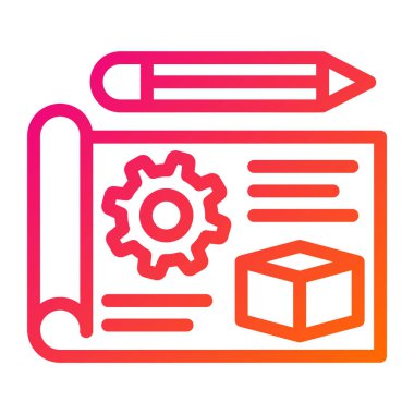 Prototip Vektör Simgesi Tasarım İllüstrasyonu