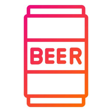 Bira Kutusu Vektör Simgesi Tasarım İllüstrasyonu