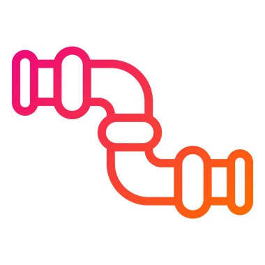 Boru Varyantı Vektör Simgesi Tasarım İllüstrasyonu