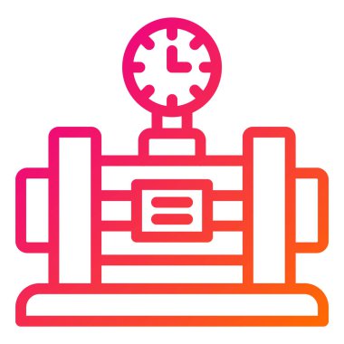 Ölçü Vektörü Simgesi Tasarım İllüstrasyonu