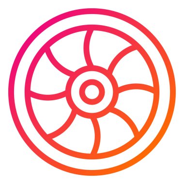 Lens Vektör Simgesi Tasarımı Çizimi