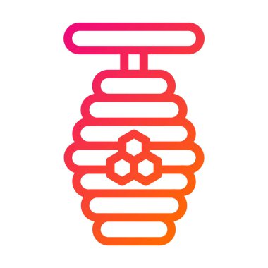 Bal Arısı Vektör Simgesi Tasarım Çizimi