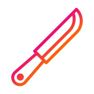 Bıçak Vektörü Simgesi Tasarım İllüstrasyonu