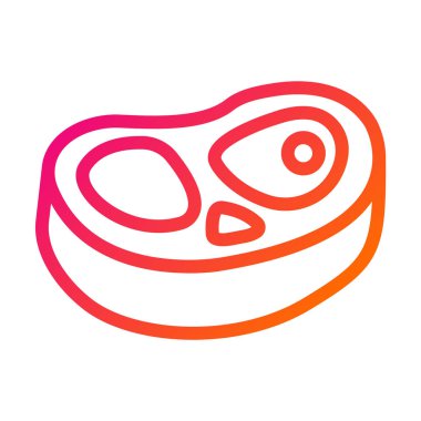 Et Vektörü Simgesi Tasarım İllüstrasyonu