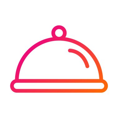 Gıda Tepsisi Vektör Simgesi Tasarım İllüstrasyonu