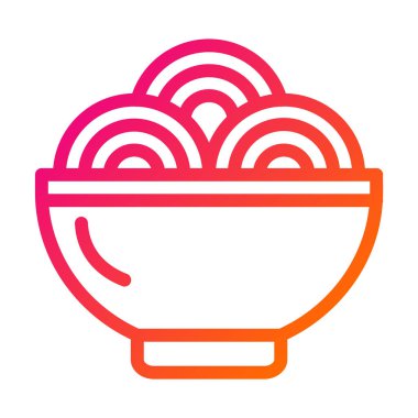 Ramen Vektör Simgesi Tasarım Çizimi