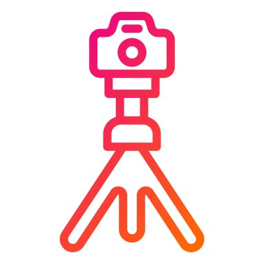 Tripod Standı Vektör Simgesi Tasarım İllüstrasyonu