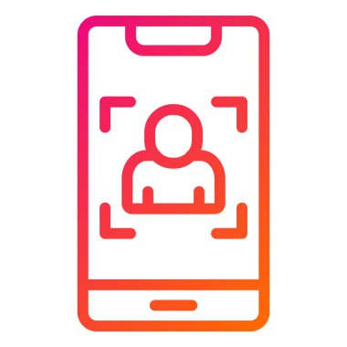 Portre Vektörü Simgesi Tasarım İllüstrasyonu