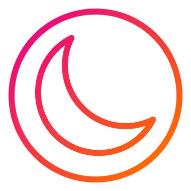 Gece Kipi Vektör Simgesi Tasarım İllüstrasyonu