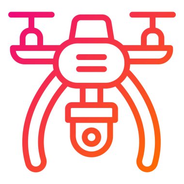 Drone Vektör Simgesi Tasarım İllüstrasyonu