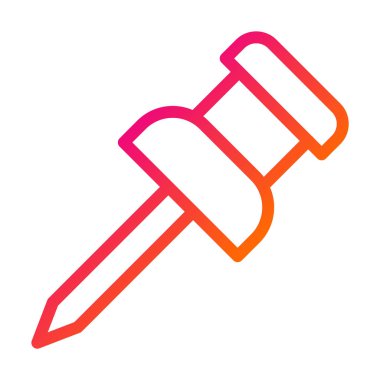 Pin Vektör Simgesi Tasarım İllüstrasyonuna bas