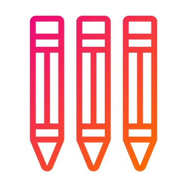 Kalem Vektörü Simgesi Tasarım Çizimi