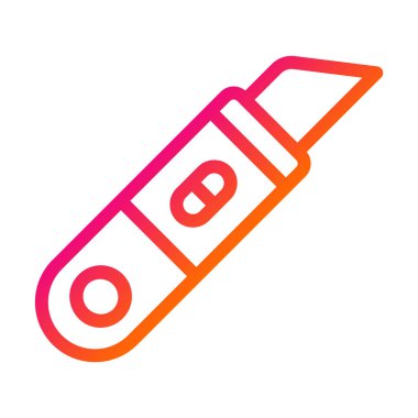 Kesici Vektör Simgesi Tasarım İllüstrasyonu