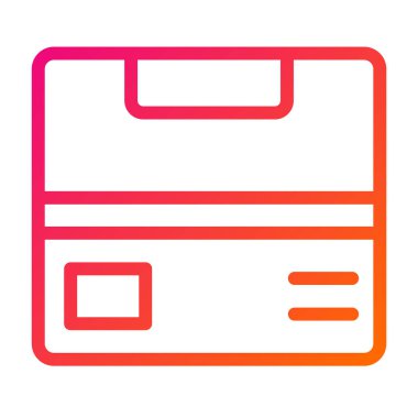 Kutu Vektörü Simgesi Tasarım İllüstrasyonu