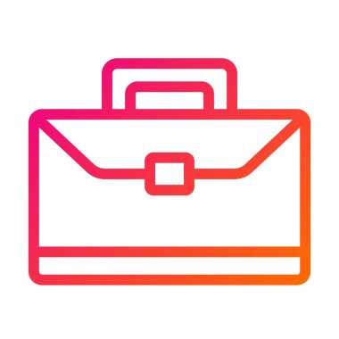 Evrak Çantası Vektör Simgesi Tasarımı İllüstrasyonu