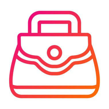 Çanta Vektörü Simgesi Tasarım İllüstrasyonu