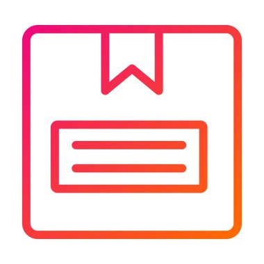 Kutu Vektörü Simgesi Tasarım İllüstrasyonu