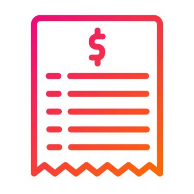 Bill Vector Simgesi Tasarım İllüstrasyonu