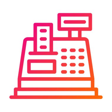 Para sayacı Vektör Simgesi Tasarım İllüstrasyonu