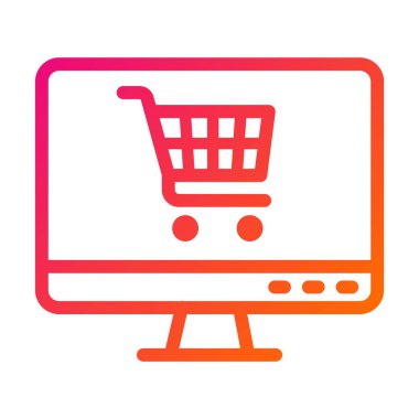 Etrade Vektör Simgesi Tasarım İllüstrasyonu