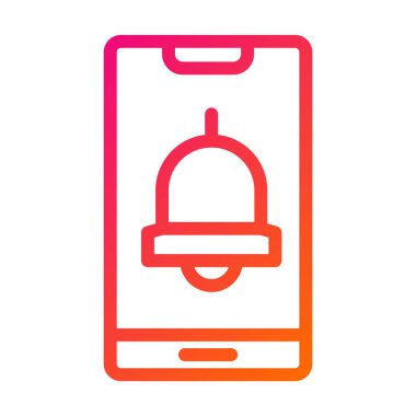 Akıllı Telefon Vektör Simgesi Tasarım İllüstrasyonu