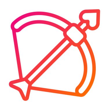 Aşk Tanrısı Ok Vektör Simgesi Tasarım İllüstrasyonu