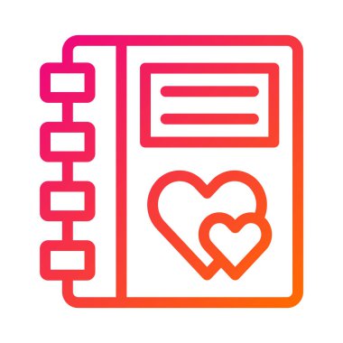 Günlük Vektörü Simgesi Tasarım İllüstrasyonu