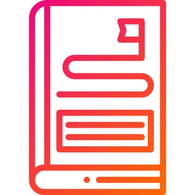 Kılavuz Satır Vektör Simgesi Tasarım Çizimi