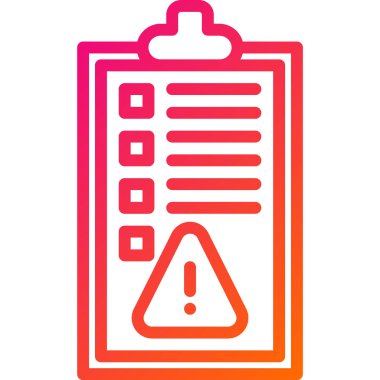 Kural Uyarısı Vektör Simgesi Tasarım İllüstrasyonu