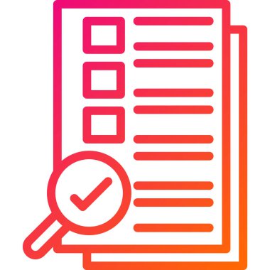 Vektör Simgesi Tasarım İllüstrasyonu Denetiliyor