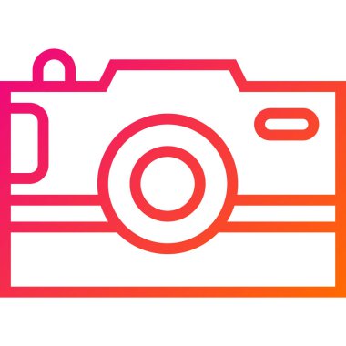 Kamera Vektörü Simgesi Tasarım İllüstrasyonu