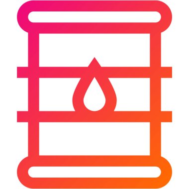 Eco Barrel Vektör Simgesi Tasarım İllüstrasyonu