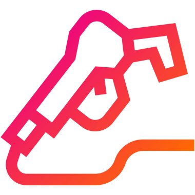 Yakıt Nozül Vektör Simgesi Tasarım İllüstrasyonu