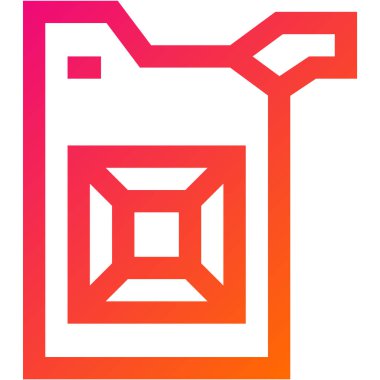 Gazyağı Vektör Simgesi Tasarım İllüstrasyonu