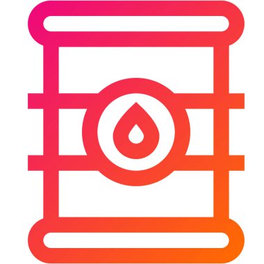 Yağ varili Vektör Simgesi Tasarım Çizimi